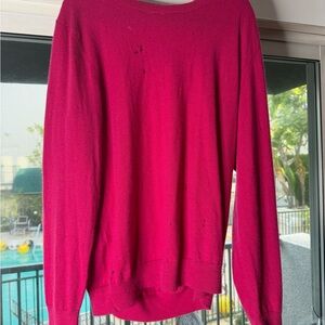 Men's Red Burberry XXL Sweater